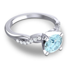 Aquamarine and Diamond