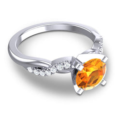 Citrine and Diamond
