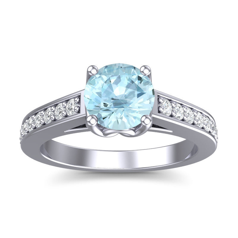 Aquamarine and Diamond