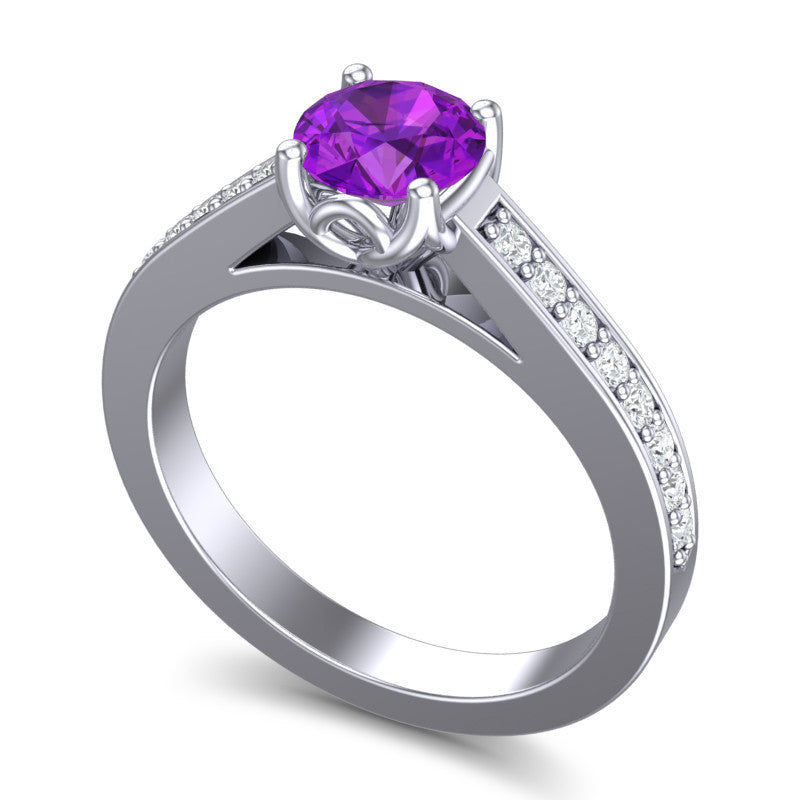 Amethyst and Diamond