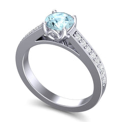 Aquamarine and Diamond