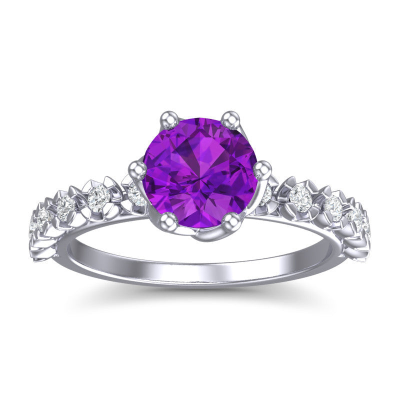 Amethyst and Diamond
