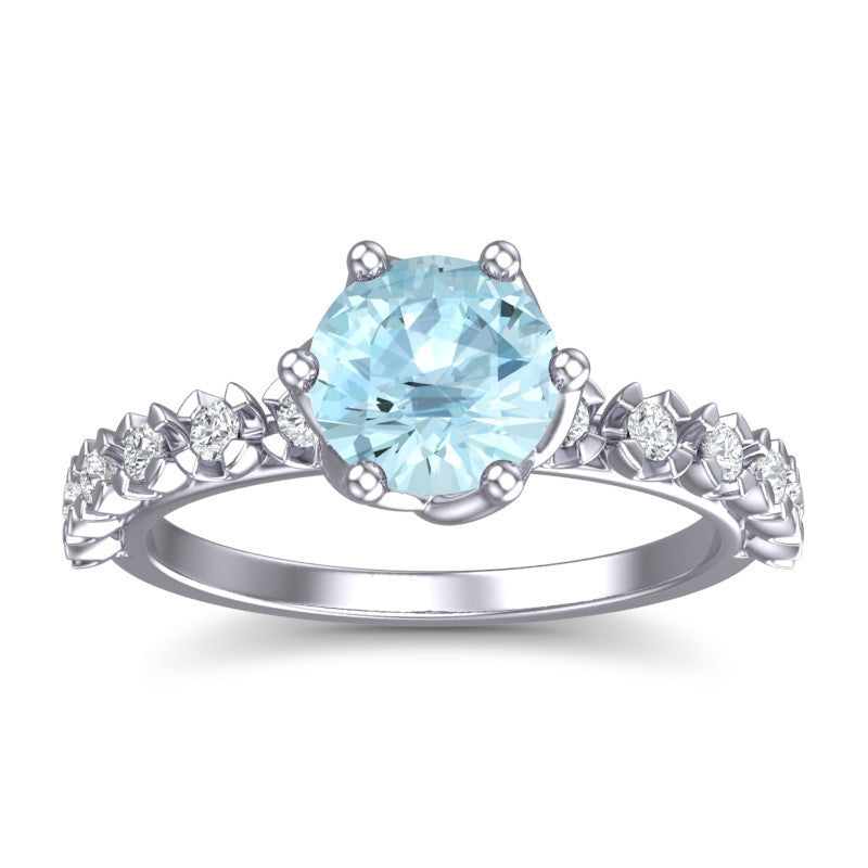 Aquamarine and Diamond