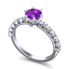 Amethyst and Diamond