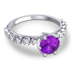 Amethyst and Diamond