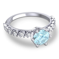 Aquamarine and Diamond