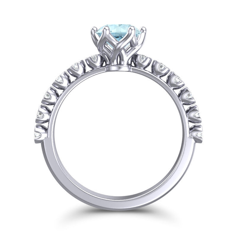 Aquamarine and Diamond