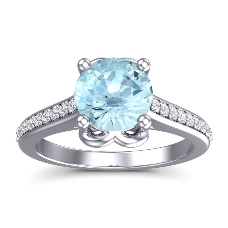 Aquamarine and Diamond