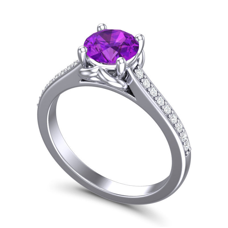 Amethyst and Diamond