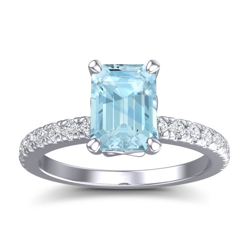 Aquamarine and Diamond