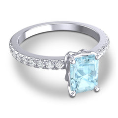 Aquamarine and Diamond
