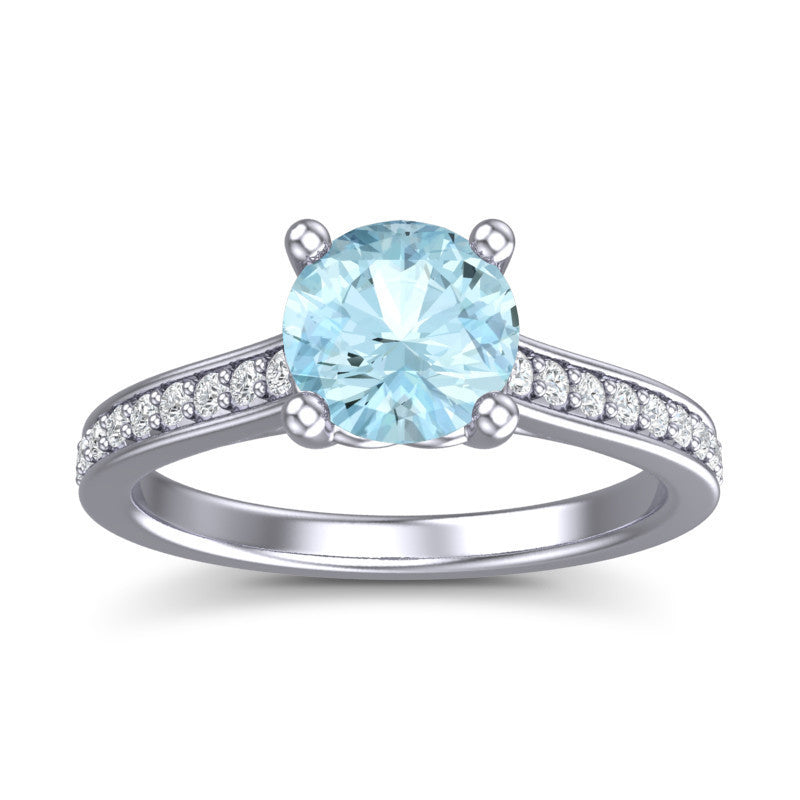 Aquamarine and Diamond