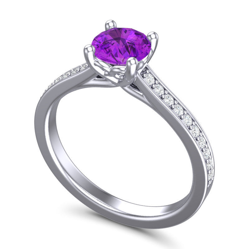 Amethyst and Diamond