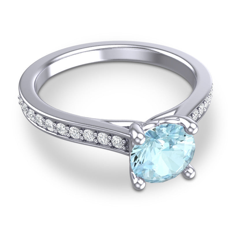 Aquamarine and Diamond