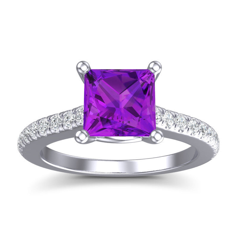 Amethyst and Diamond