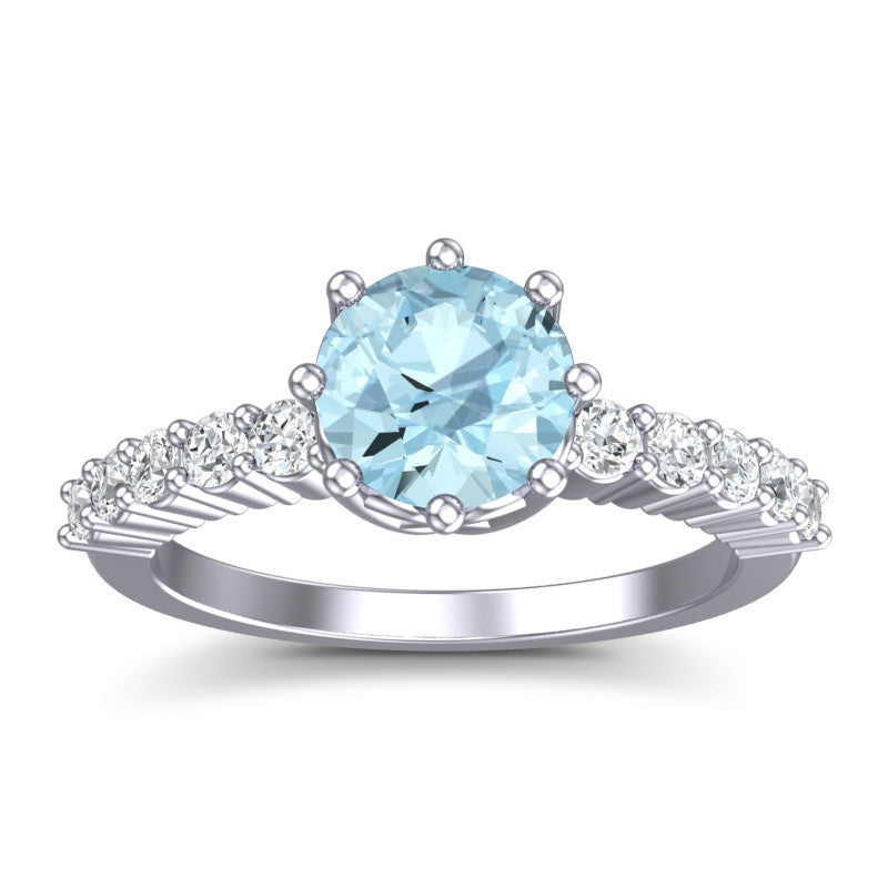 Aquamarine and Diamond