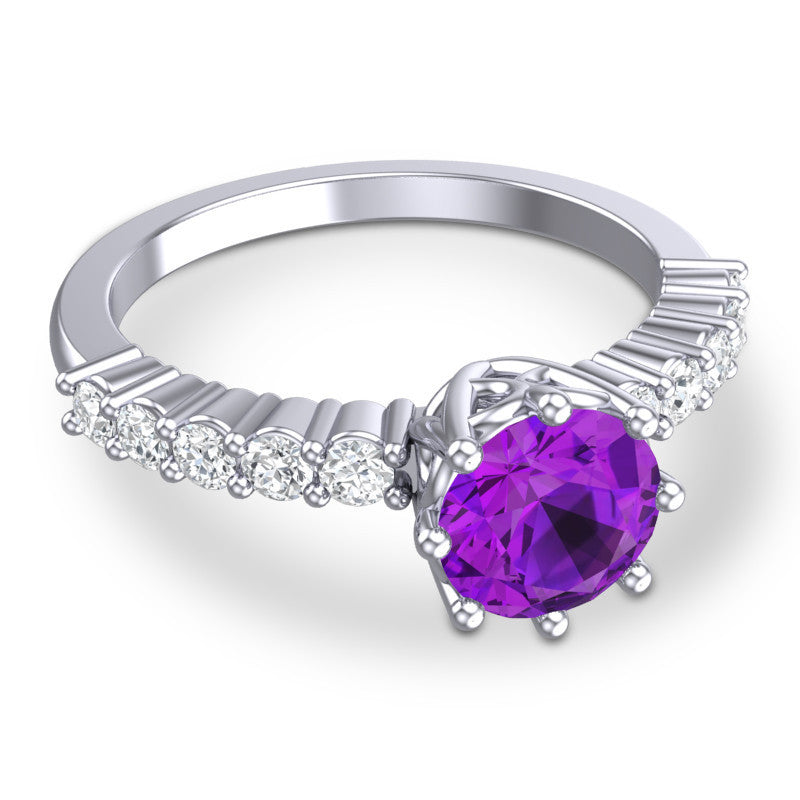Amethyst and Diamond