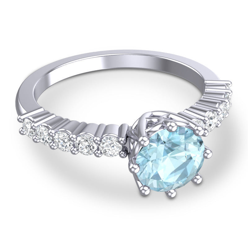Aquamarine and Diamond