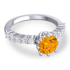 Citrine and Diamond