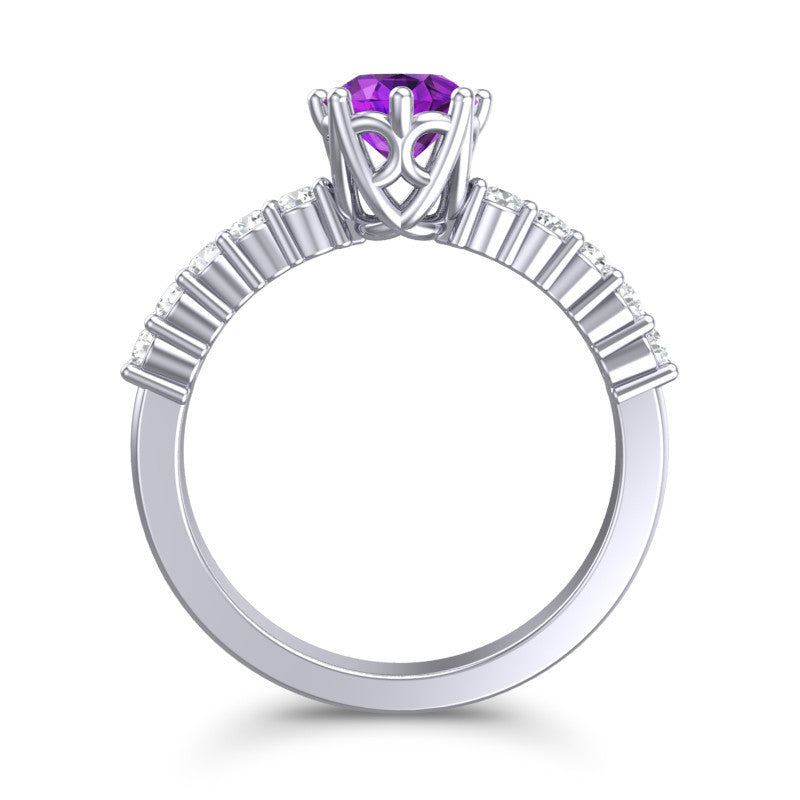 Amethyst and Diamond