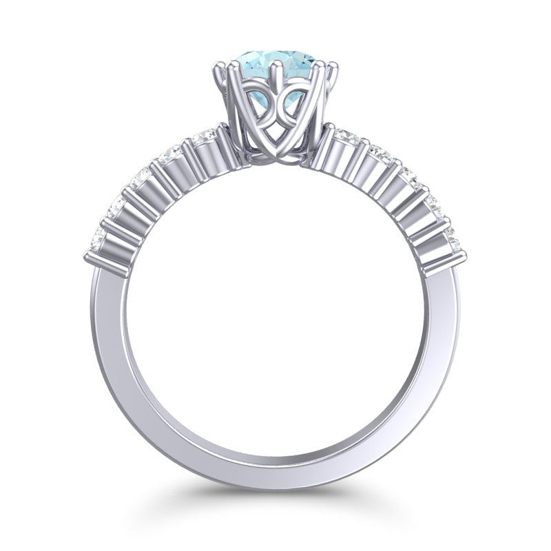 Aquamarine and Diamond