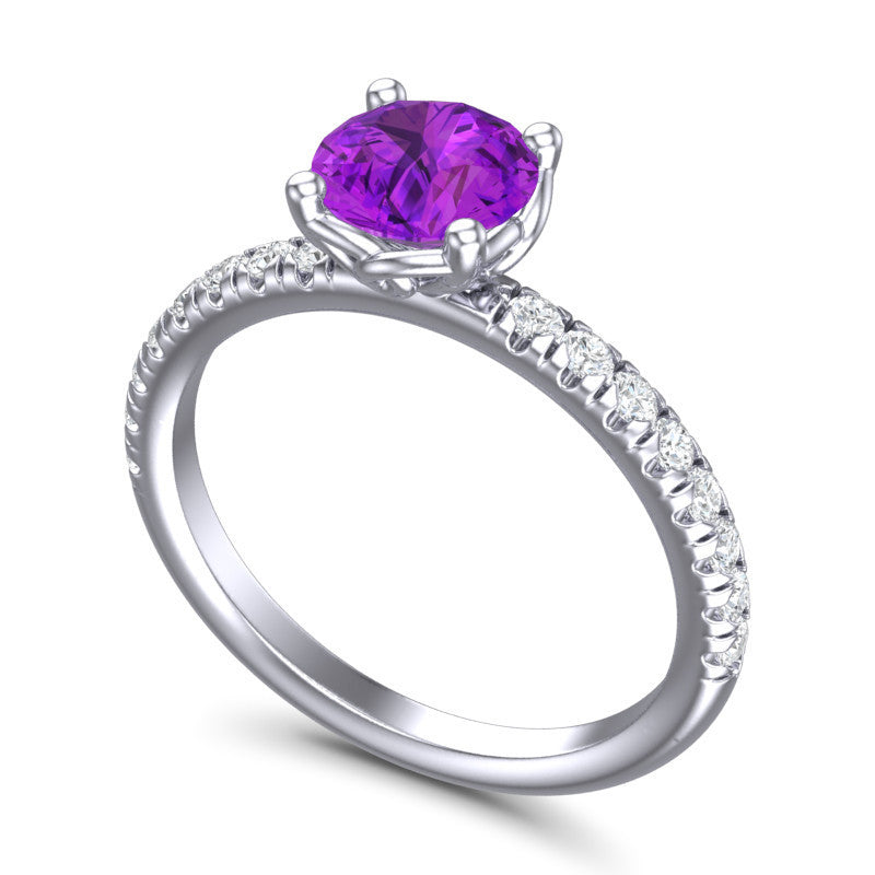 Amethyst and Diamond