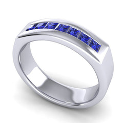 Blue Sapphire Band