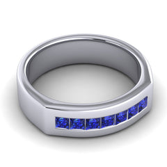 Blue Sapphire Band
