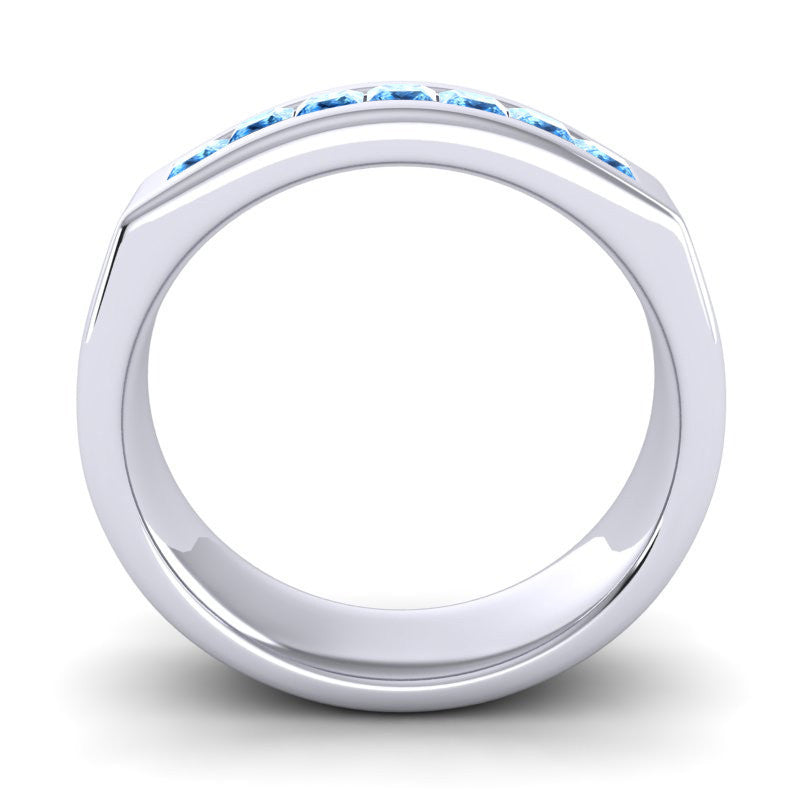 Swiss Blue Topaz Band