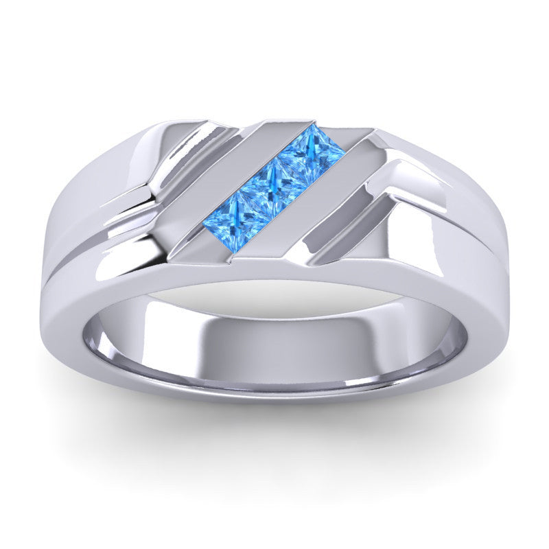 Swiss Blue Topaz Band
