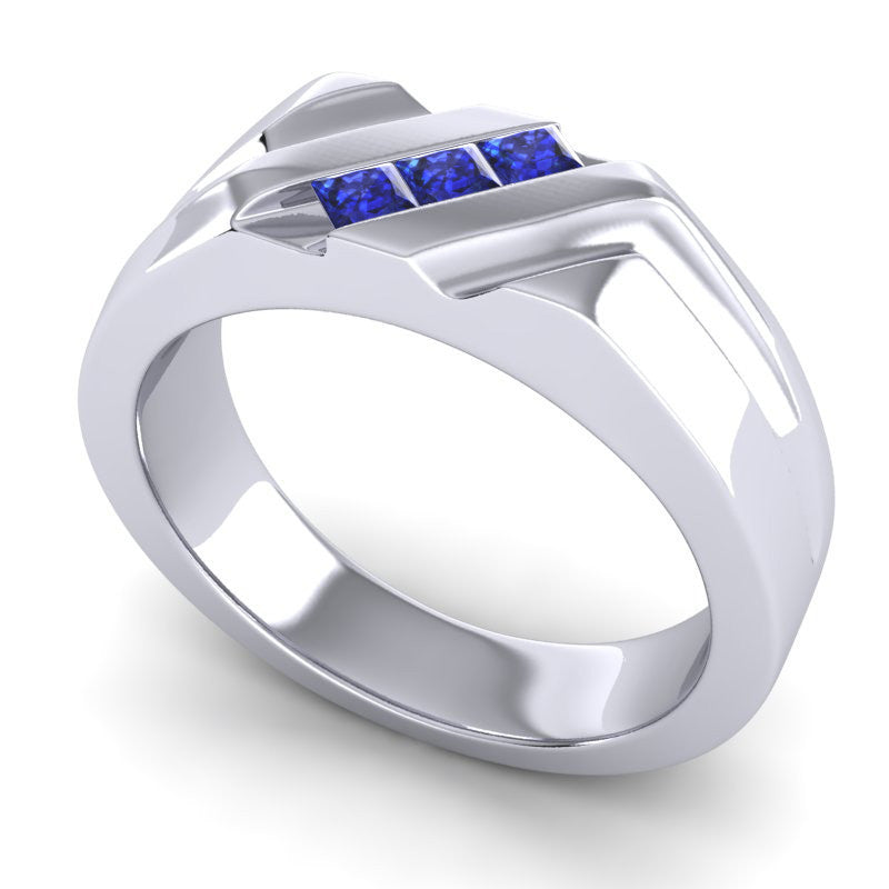 Blue Sapphire Band