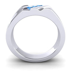 Swiss Blue Topaz Band