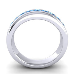 Swiss Blue Topaz Band