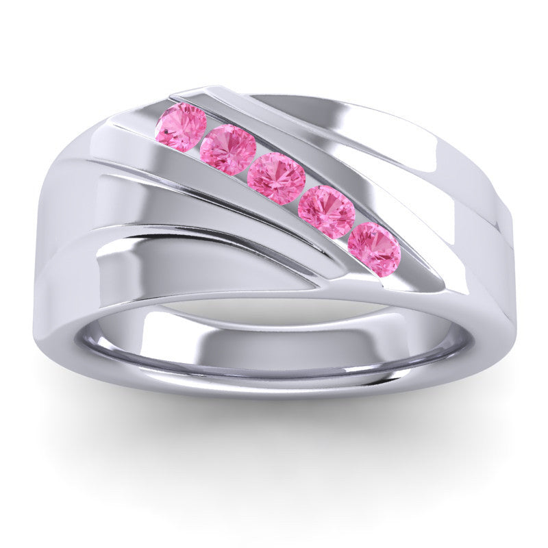 Pink Tourmaline Band