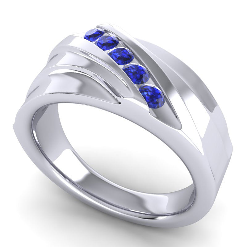Blue Sapphire Band