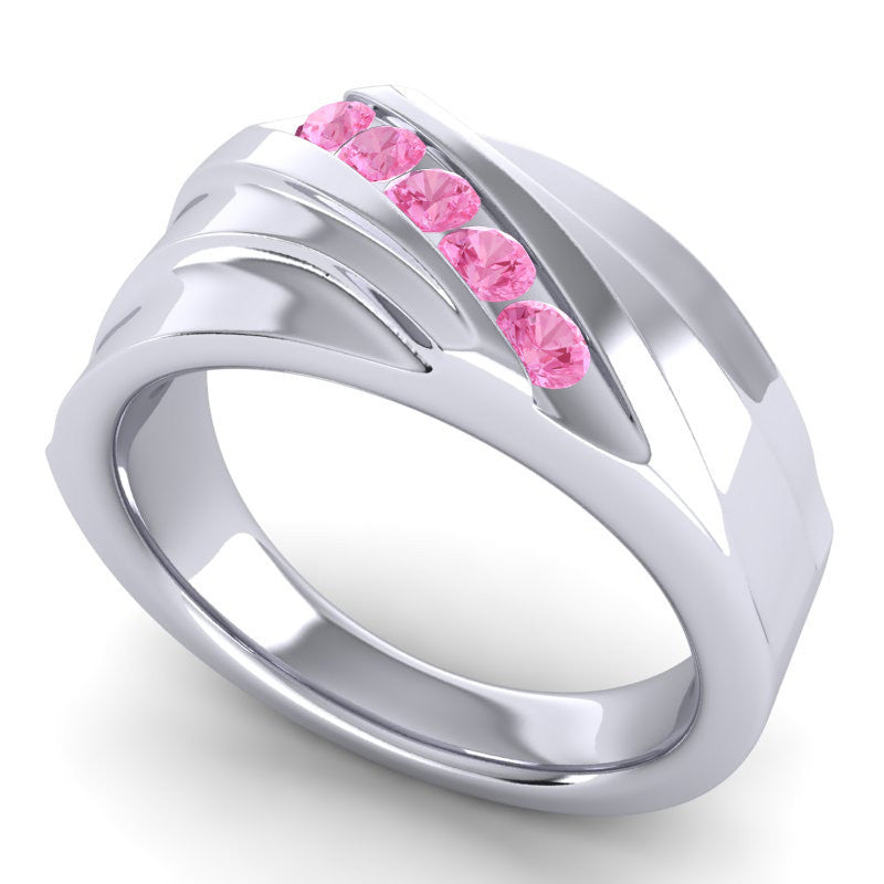 Pink Tourmaline Band