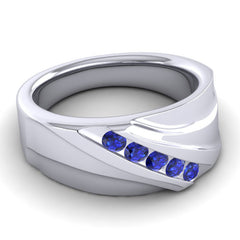 Blue Sapphire Band