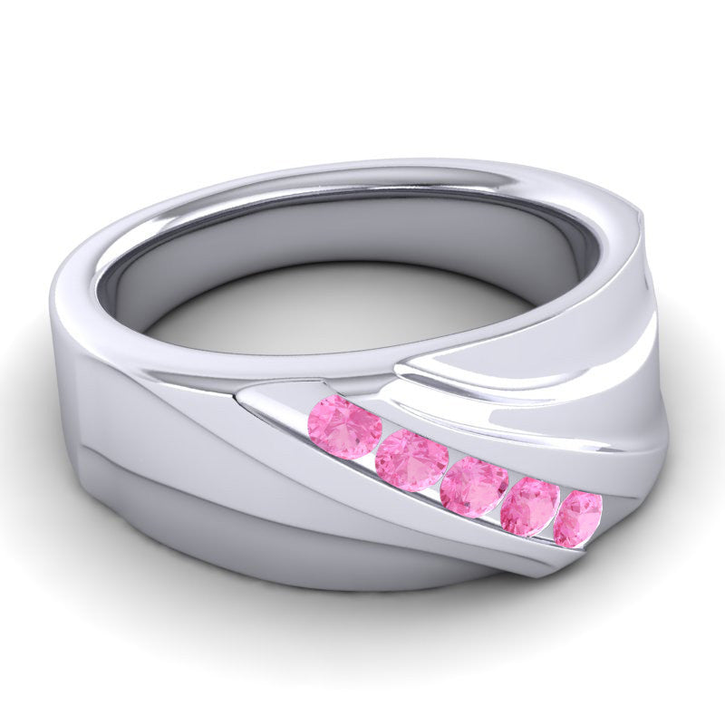 Pink Tourmaline Band