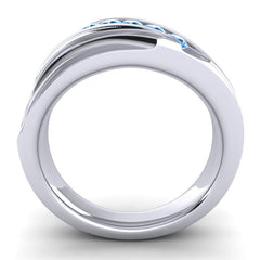 Swiss Blue Topaz Band