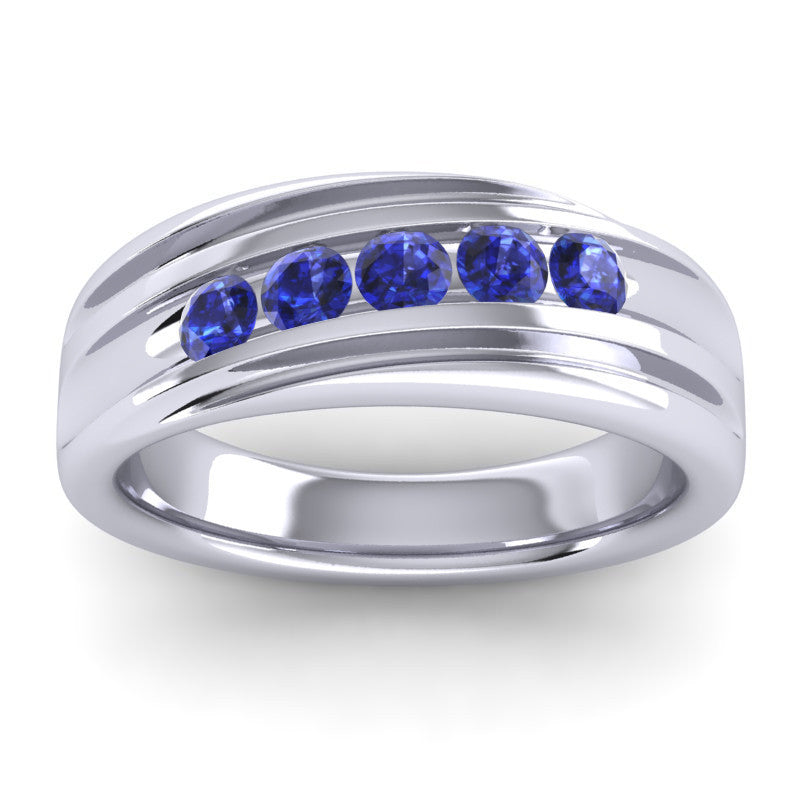 Blue Sapphire Band