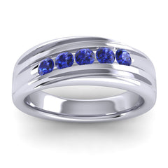 Blue Sapphire Band