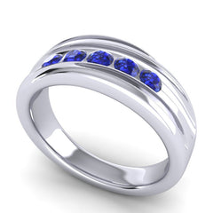 Blue Sapphire Band