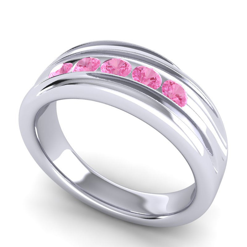 Pink Tourmaline Band