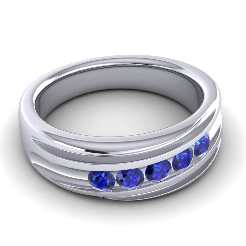 Blue Sapphire Band