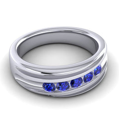 Blue Sapphire Band