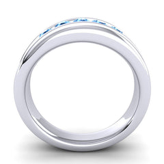 Swiss Blue Topaz Band