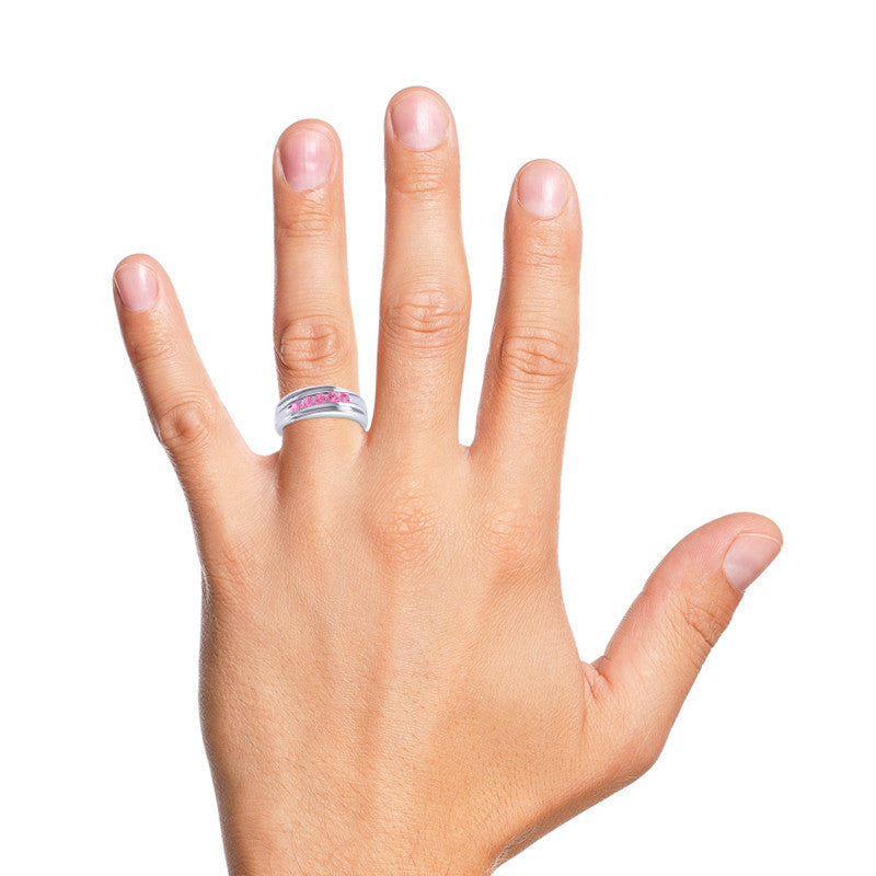 Pink Tourmaline Band