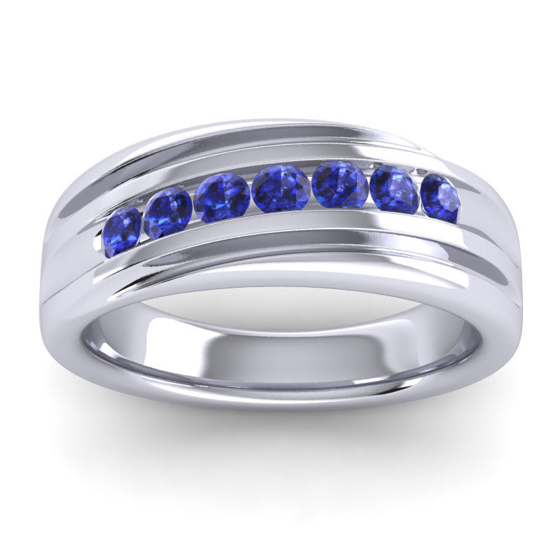 Blue Sapphire Band