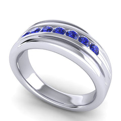 Blue Sapphire Band