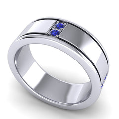 Blue Sapphire Band